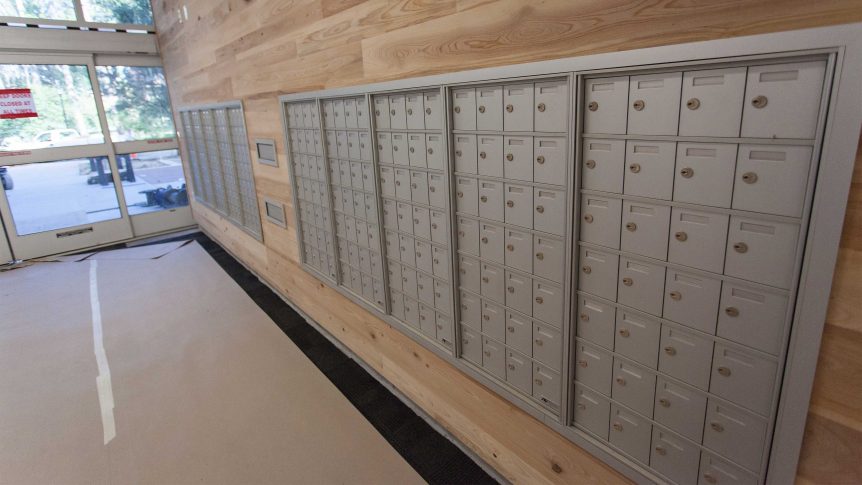 Residence hall mailboxes